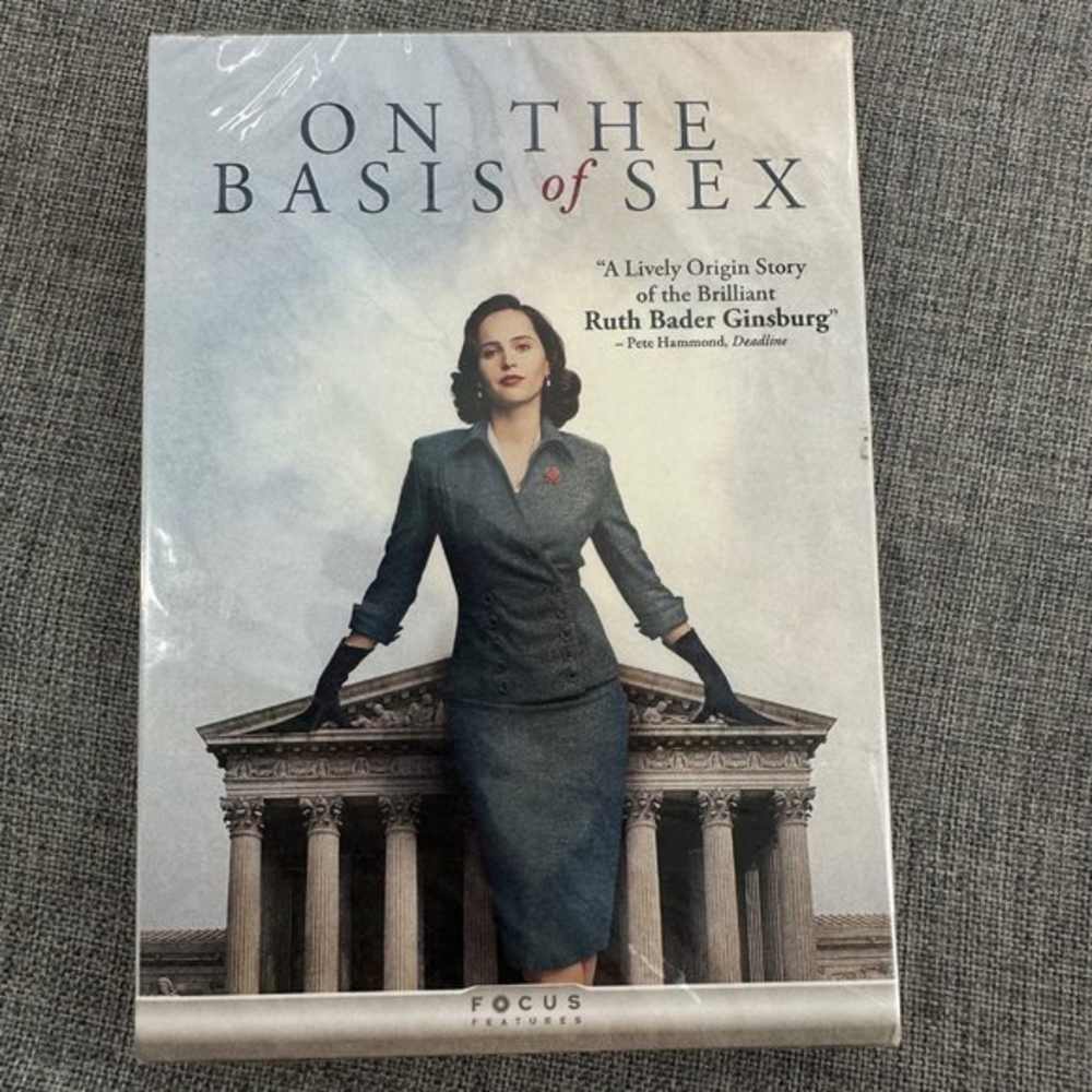 On‎ The Basis Of Sex DVD Ruth Bader Ginsburg New Sealed